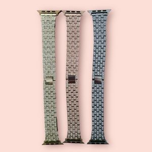 Apple I Watch bands Series 1-7 available in colours rose gold, gold and silver